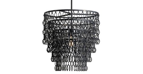 Currey and Company 9863 Fenwick 1 Light Pendant with Tiered Chain-Link ...