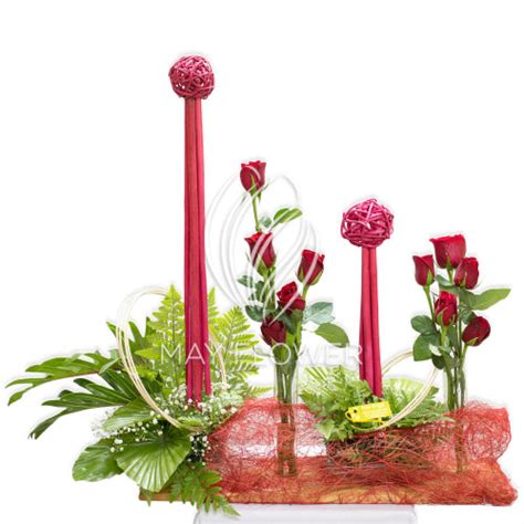 Floral Tray Tower – May Flower