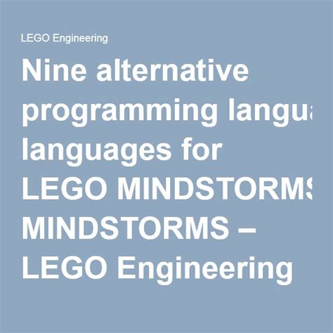 Image result for LEGO Mindstorms Programming