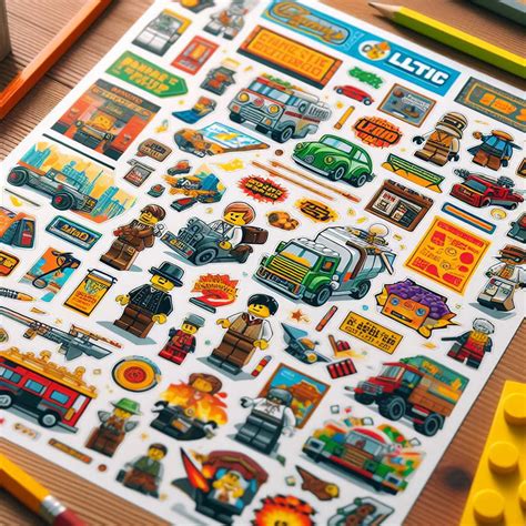 Image result for LEGO Sticker Sheets