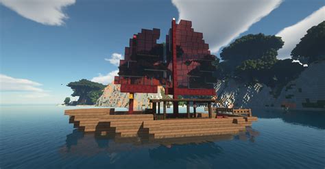 Japanese Fantasy Ship Tutorial Minecraft 的图像结果