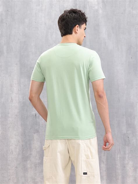 Graphic Logo Printed Regualr Fit T-shirt | Light Green – Wrogn