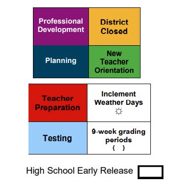 Keefer Crossing Middle School - School District Instructional Calendar ...