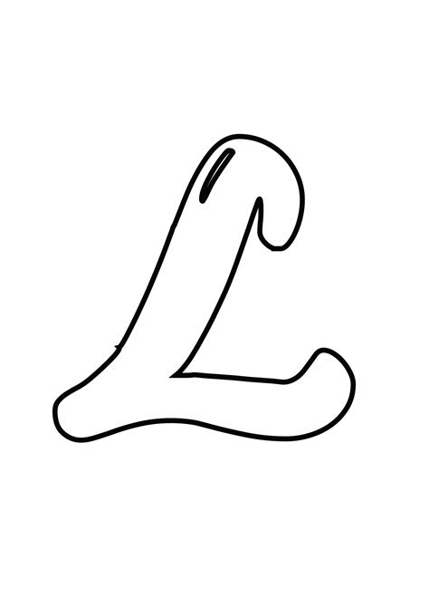 Download Printable Bubble Letter L - Bubble Letters