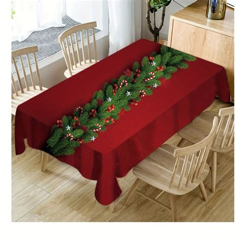 1pc, Christmas Rectangular Tablecloth, Modern Nordic Tablecloth, Party ...