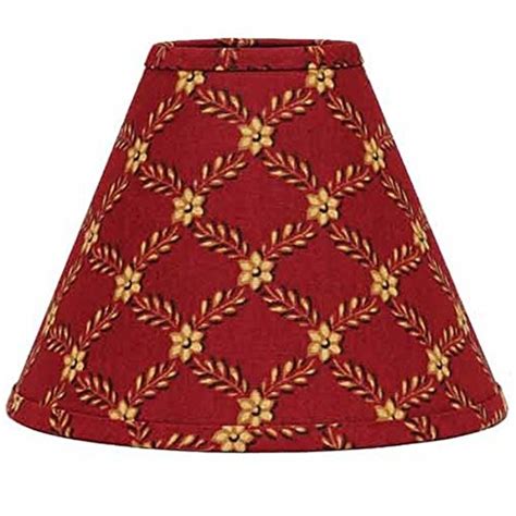 Home Collection by Raghu Ridgebury Diamond Barn Red Lampshade, 6 ...