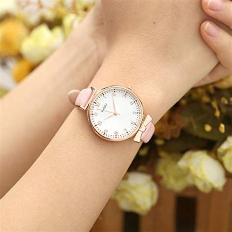 Buy Top Plaza Womens Ladies Classic Simple Leather Analog Quartz Wrist ...