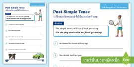 ประโยคปฏิเสธ Past Simple Tense เติมคำในช่องว่าง พร้อมเฉลย