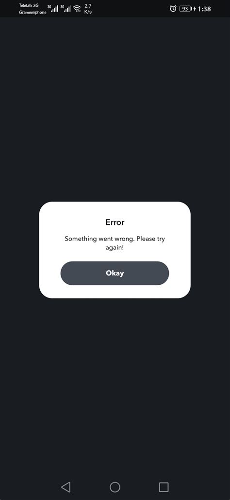 Image result for Error Code Snapchat