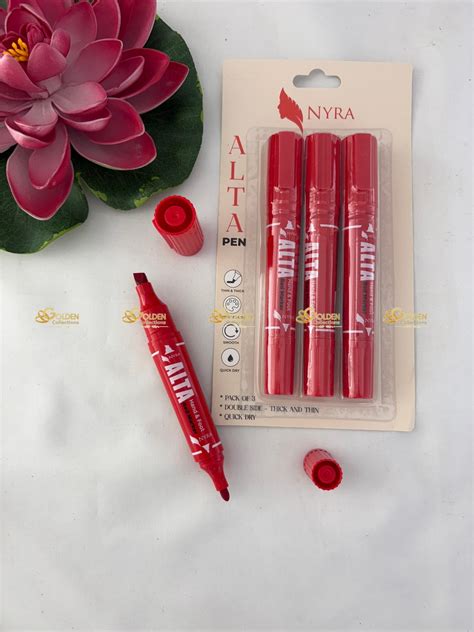 Red Alta Pen for Bharatanatyam, Kuchipudi & Arangetram – Golden Collections
