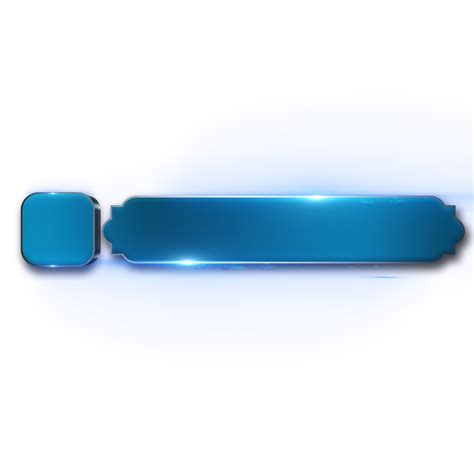 Shiny Blue Lower Third Label Banner 48681268 PNG
