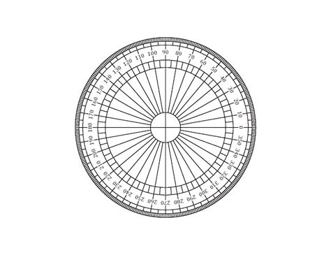 Full Page Free Printable Printable Protractor