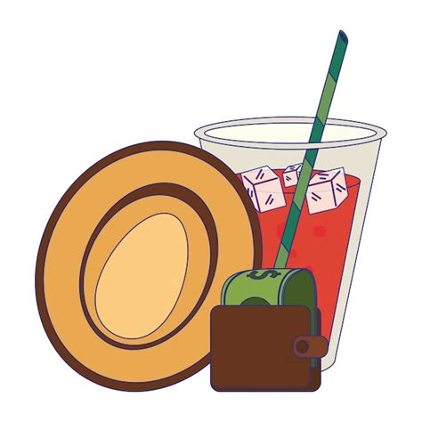 Sommer- und Strandurlaub Cartoons | Premium Vektor