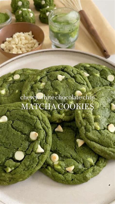 White chocolate chip matcha cookies – Artofit