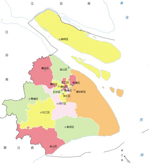 上海市地图分区,上海市各区,上海市区划分_大山谷图库
