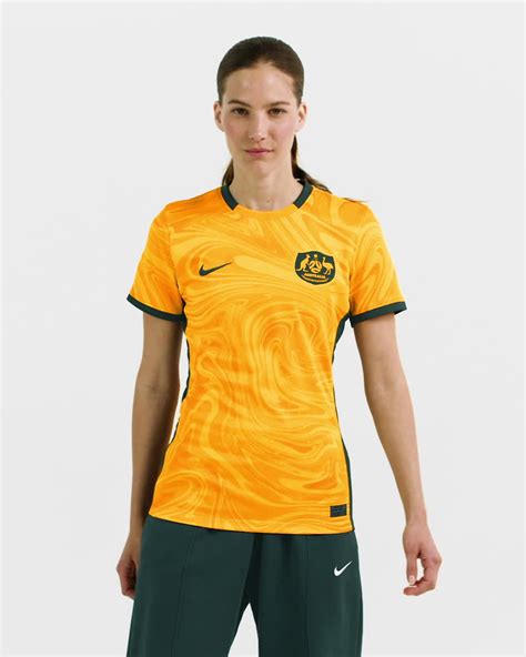 Australia 2023 Stadium Home Women's Nike Dri-FIT Football Shirt. Nike IN