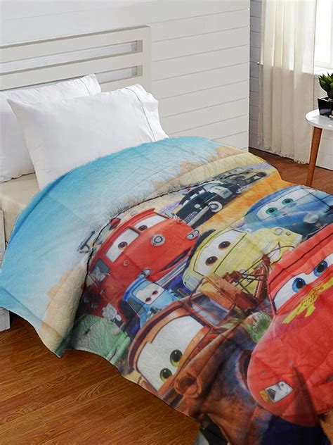 Buy Athom Trendz Disney Cars Polyester Comforter, Multicolour Online at ...