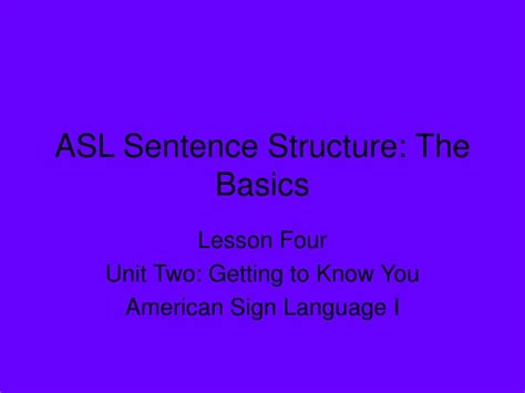 Image result for Sign Language Sentence Structure