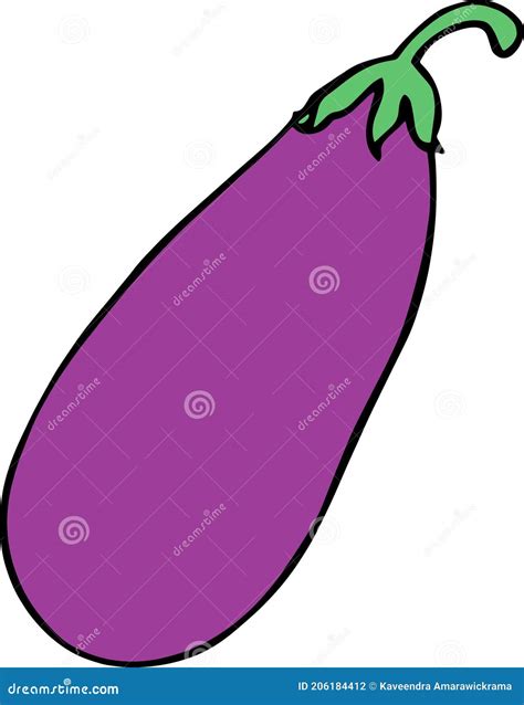 Diseño De Ilustración De Eggplant En Blanco Ilustración del Vector ...