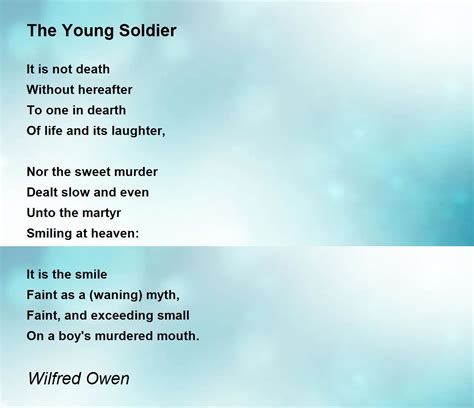 Soldier Boy Poem at Martha Cannon blog