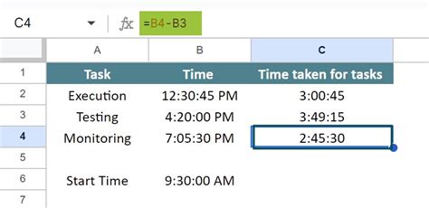 Using Time Formulas in Google Sheets 的图像结果