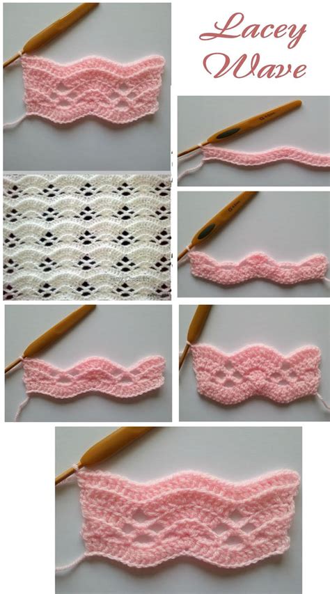Image result for Crochet Lacy Wave Pattern