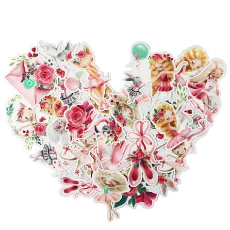 Cute Ballet Party Stickers for Girls Gifts/Lovely Ballerina Cats ...