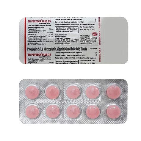 SR Pevesca Plus 75 - Strip of 10 Tablets : Amazon.in: Health & Personal ...