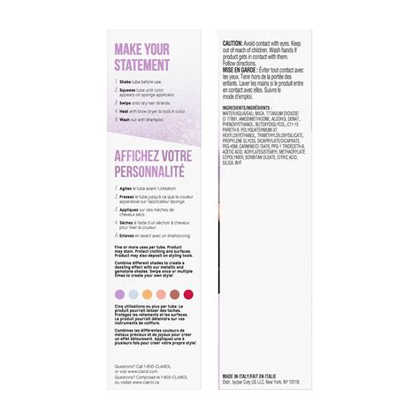 Buy Clairol Color Crave Temporary Hair Color Makeup, Brilliant Amethyst ...