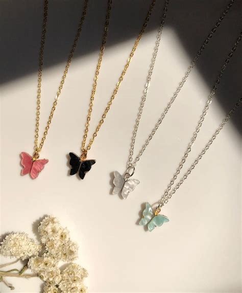 Aspire T Gold & Sliver Plated Butterfly Nacklace Chain Pendent necklace ...