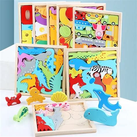 Wooden 3D Cognitive Puzzle Board - MyLittleTales