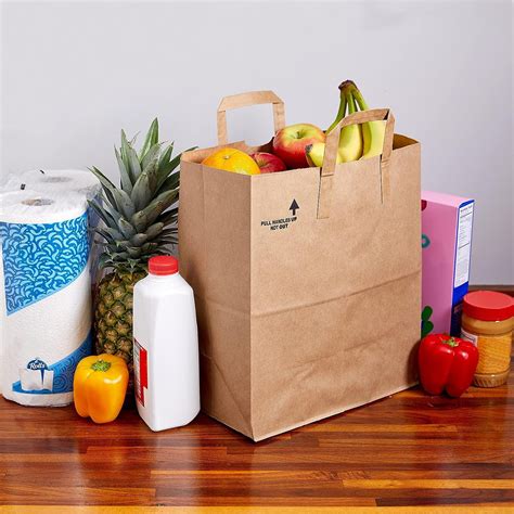 12X7X14 Inches Heavy Duty Kraft Brown Large Paper Grocery Bags - Paper ...
