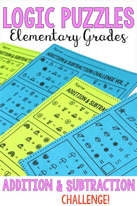 Image result for Logic Puzzles Simple Addition Math