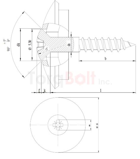 Pozi Raised Countersunk Woodscrews 15mm Sealing Washer Dimensions ...