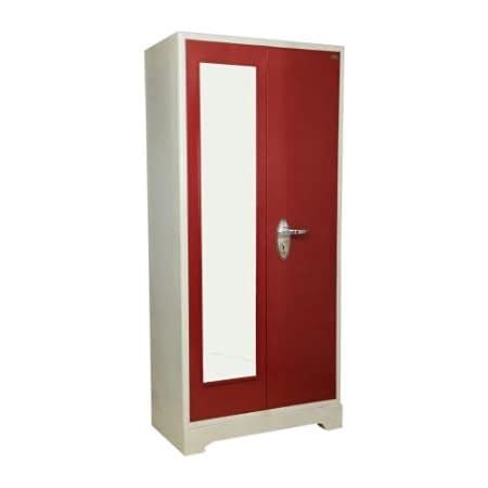Powder Coated and Galvanized Tata Steel Metal Shelf Wardrobe with ...