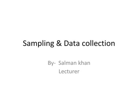 Image result for Sampling and Data Collection
