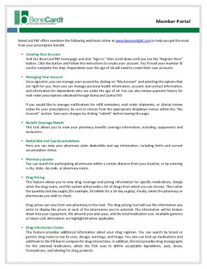 Fillable Online Benecard Prior Authorization - Tageslinsen Pool Fax ...