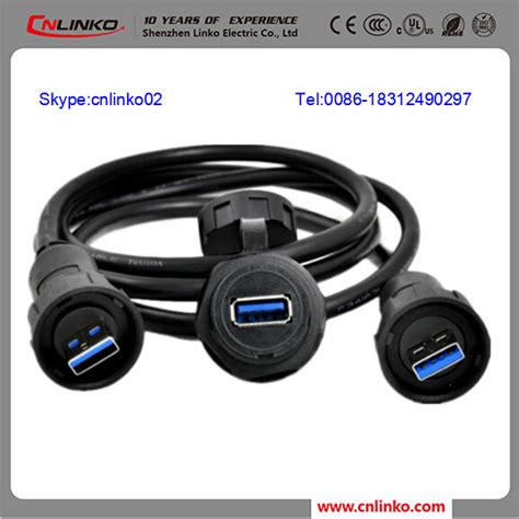 China USB Connector Shield/USB Bulkhead Connector/Multiple USB ...