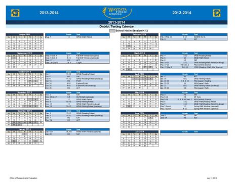 Wayzata Public Schools Calendar