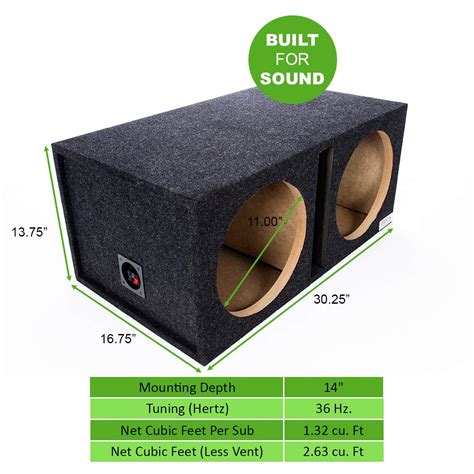 Buy Bbox Dual Vented 12 Inch Subwoofer Enclosure - Pro Audio Tuned Dual ...