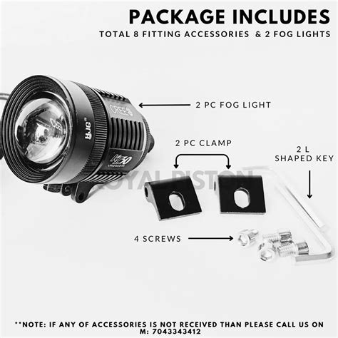 HJG KZ30 120W ORIGINAL Fog Light With Inbuilt 2 In 1 White And Yellow ...