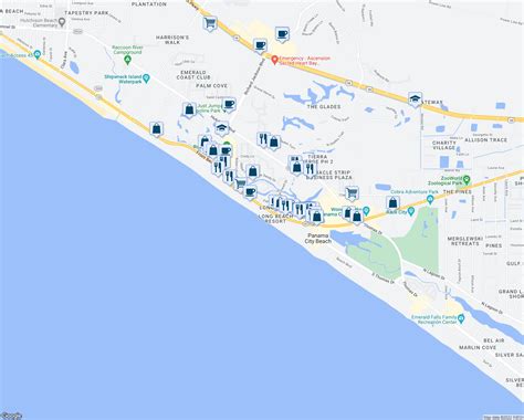 Map Of Condos In Panama City Beach