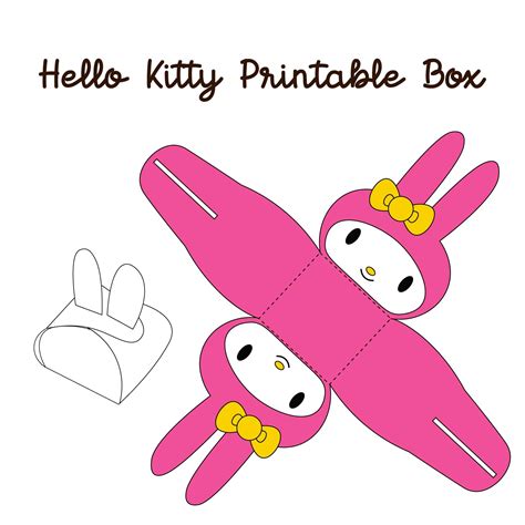Hello Kitty Party Printable Boxes | Presentes sentimentais, Aniversário ...