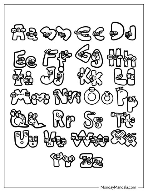Abc Printable Coloring Pages Free Printable Alphabet Coloring Pages