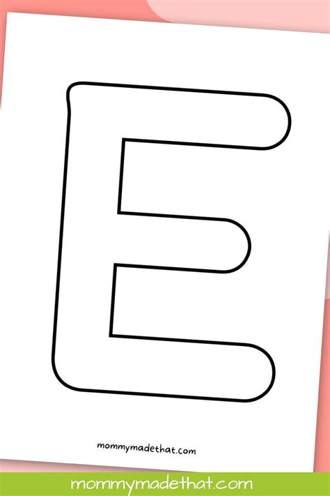 Free Printable Letter E Templates: Easy Download - Printables for Everyone
