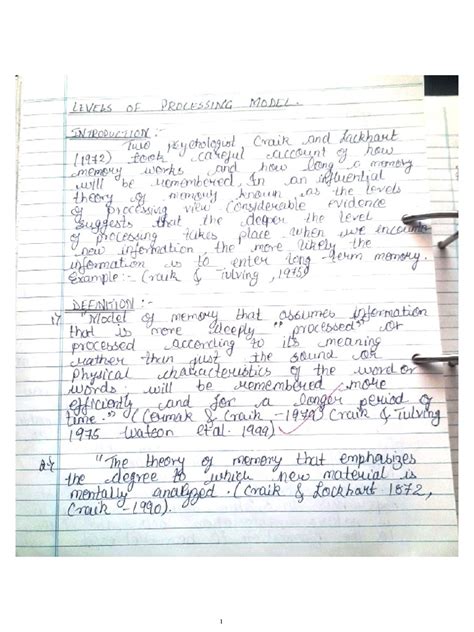 Image result for Levels of Processing model Levels of Processing Examples