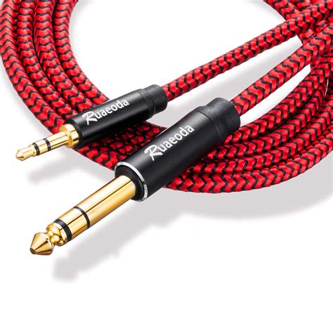 Buy 6.35mm to 3.5mm Male to Male Stereo Cable 30 ft,Ruaeoda 1/4 to 1/8 ...