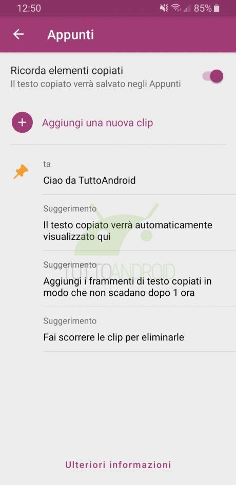 Copiato negli Appunti: ecco dove va a finire il testo copiato su Android