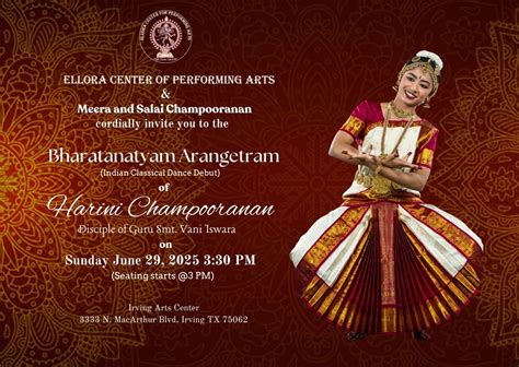 Arangetram of Harini Champooranan (Disciple of Vani Iswara), Irving ...