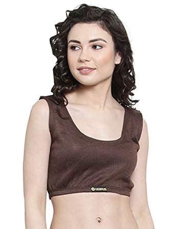 Buy UZARUS Women's Solid Inner Thermal Wear Top Brown at Amazon.in